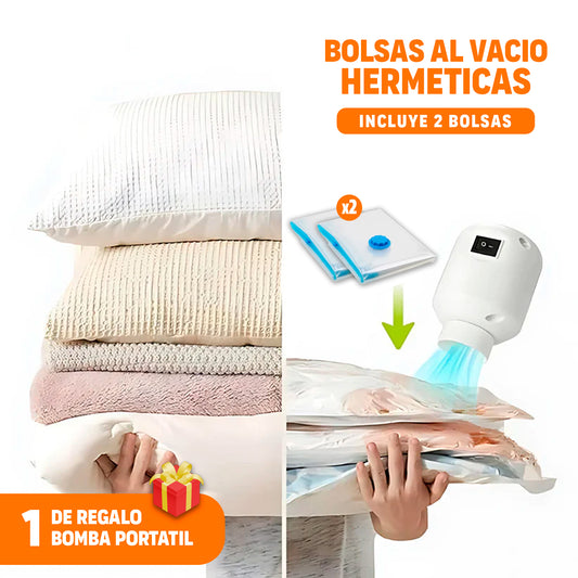 PACK 2 BOLSAS AL VACÍO + BOMBA ELÉCTRICA